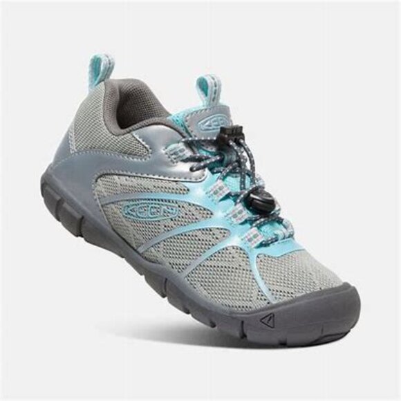 Keen little girls size 10 Gray and Blue Sneakers Sturdy Outdoor Design - Picture 1 of 7